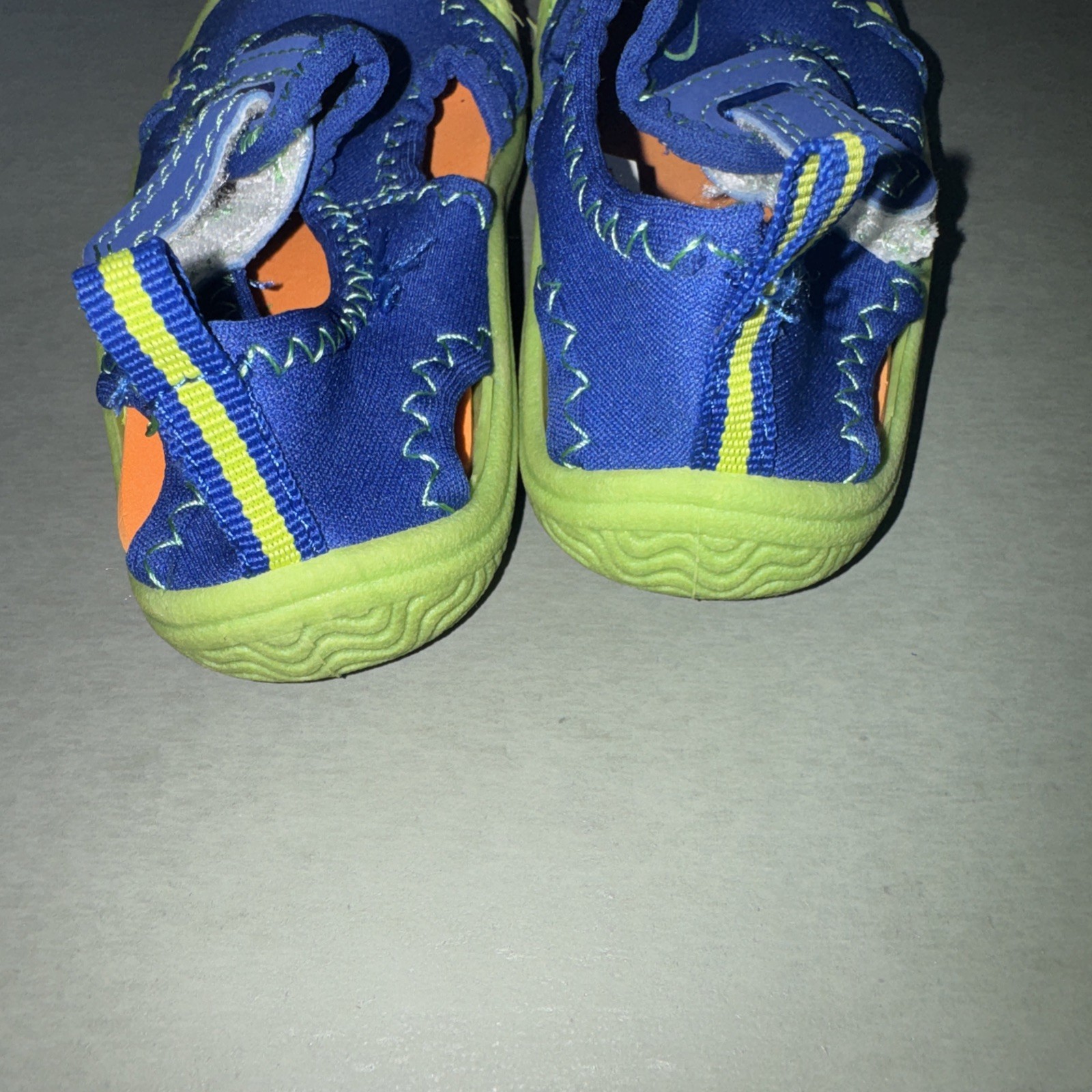 OP Ocean Pacific Toddler Boys Water Shoes Sport Sandal Blue Green Size 7/8