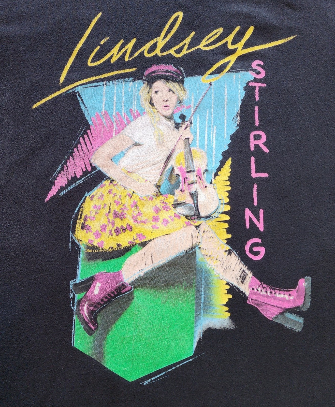 Lindsey Stirling Retro Style Funny T Shirt Cotton Black S-6XL 1P1375