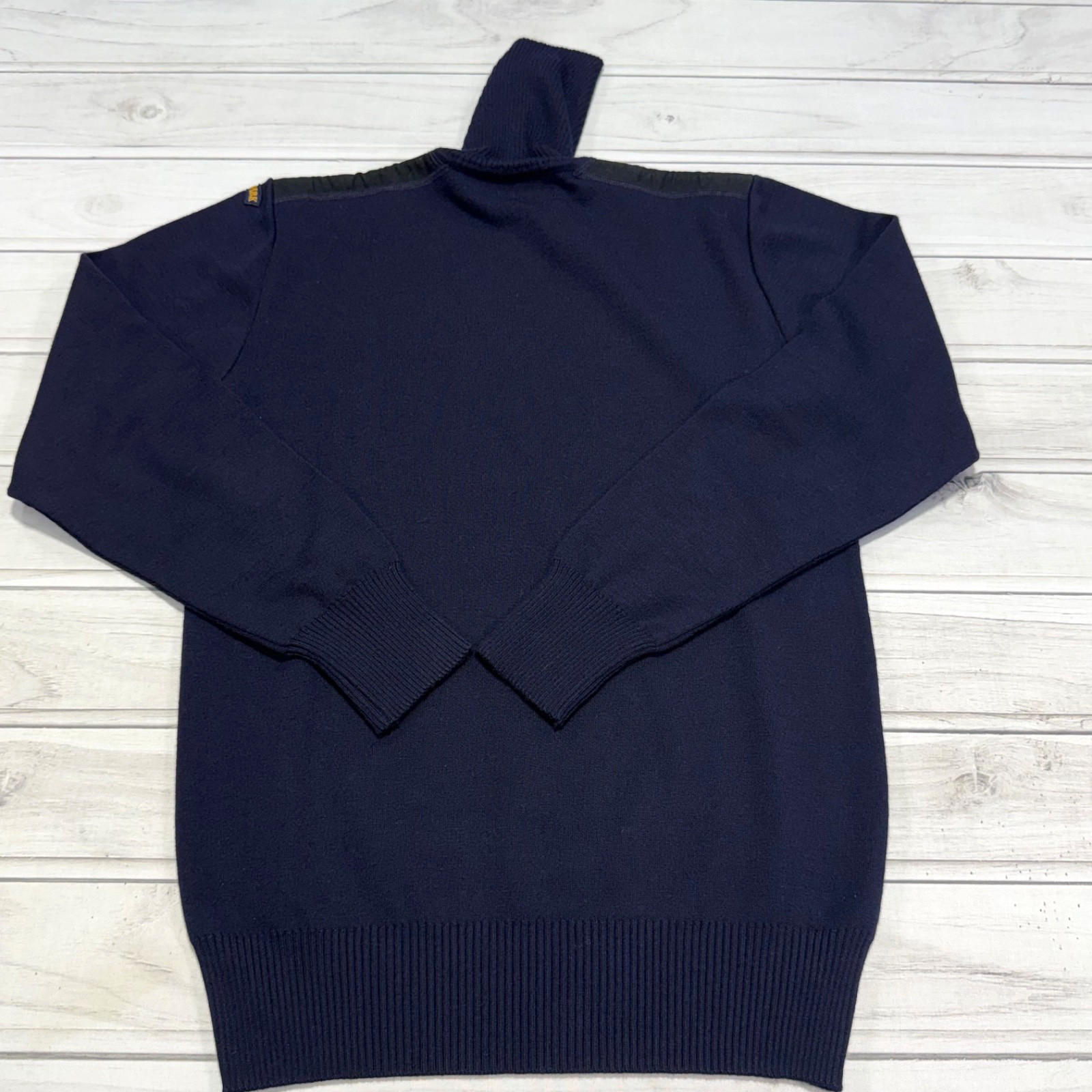 Paul & Shark Yachting Sweater Mens Small Navy Blue Turtleneck Pullover Jumper