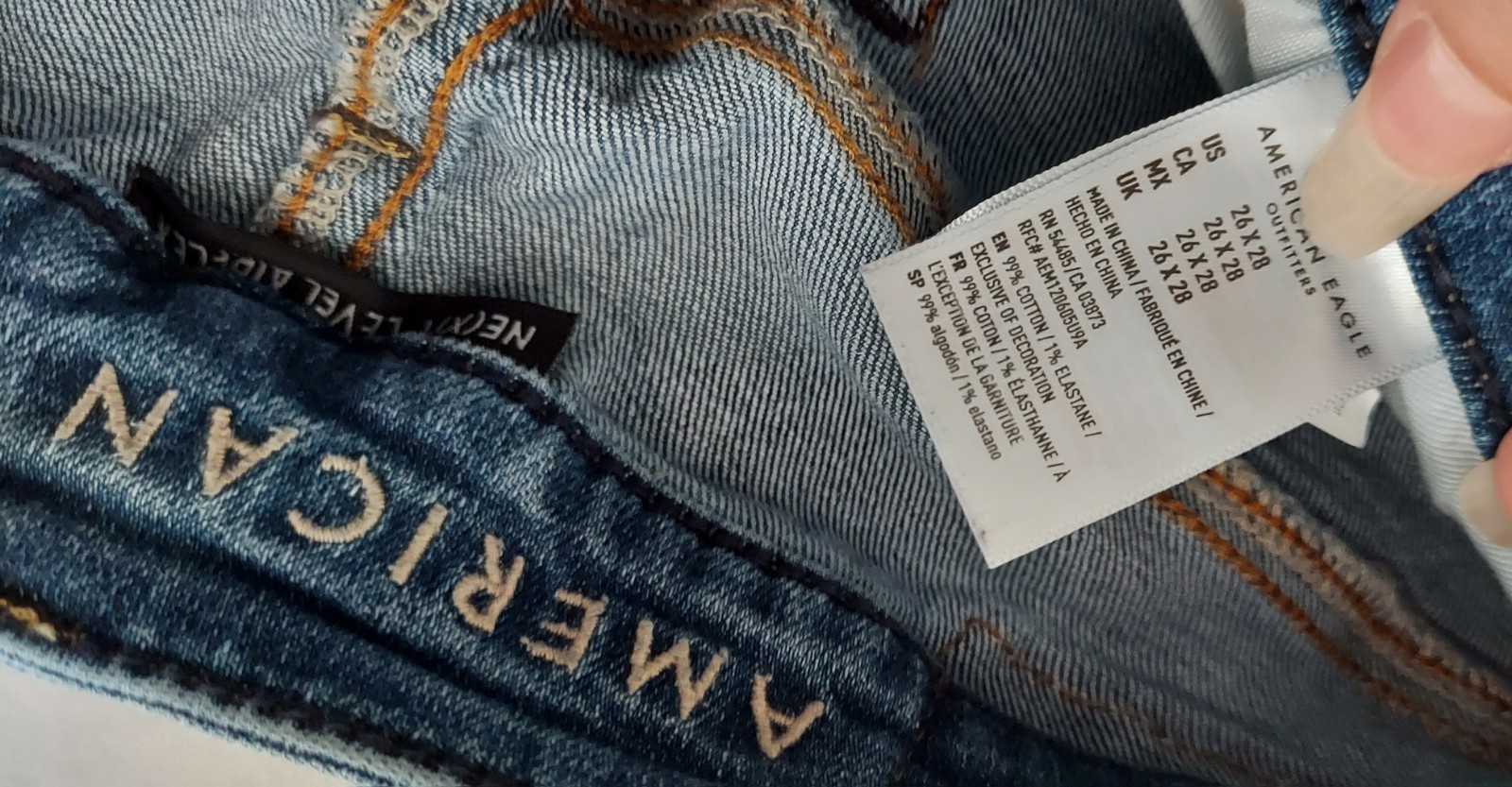 AMERICAN EAGLE Jeans, Next Level Flex & AirFlex, Lot of 5, Sz 26 x28, Slim fit