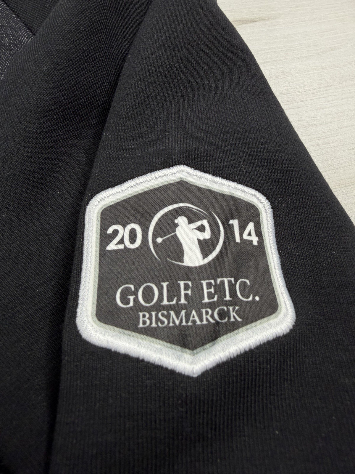 Levelwear Golf Pullover Black Gray 1/4 Zip Tech Sweater Performance Stretch L