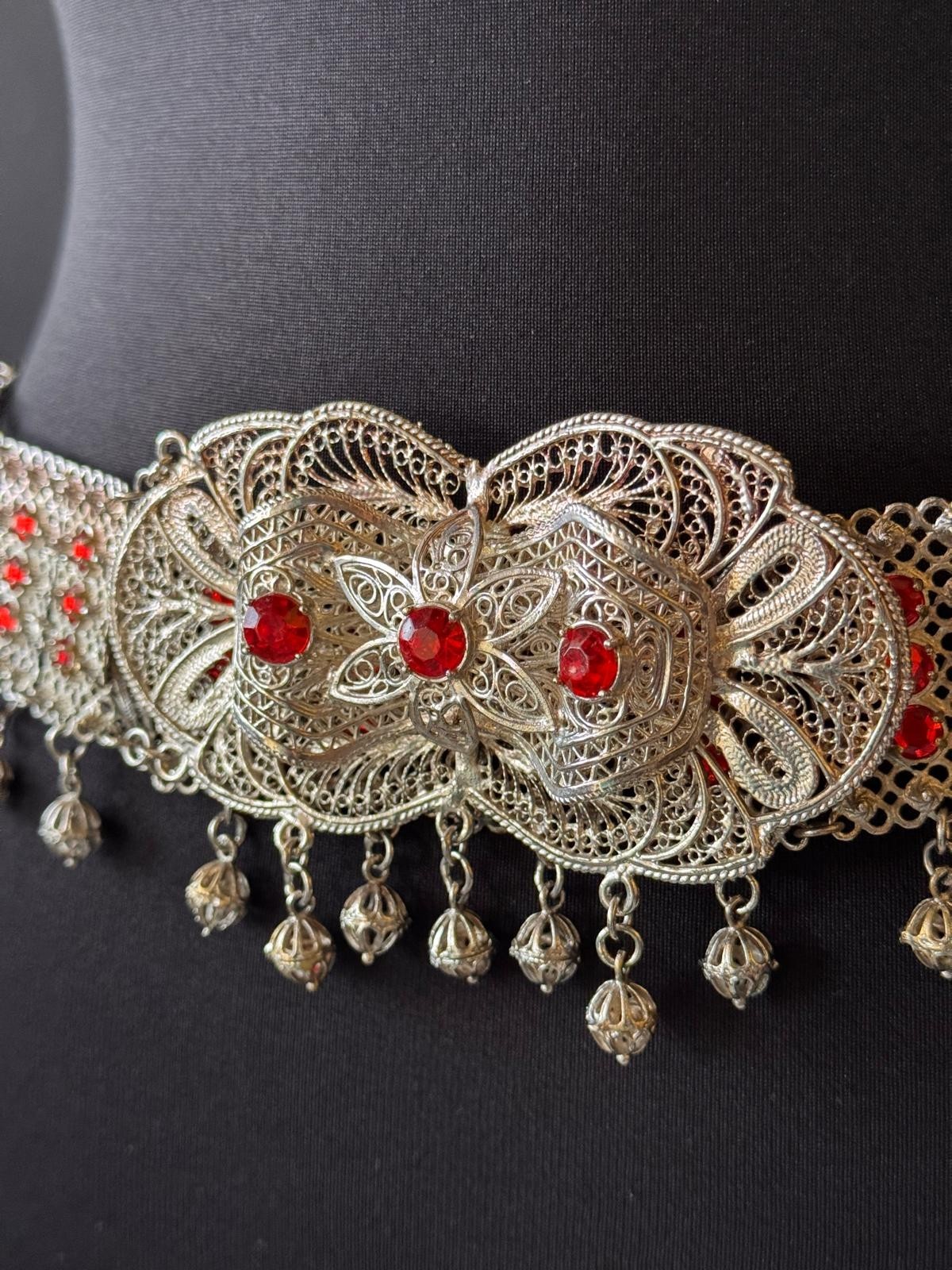 Bridal Belt, Filigree Embroidered, Ottoman Model Bindalli Belt, Anatolian Turkis