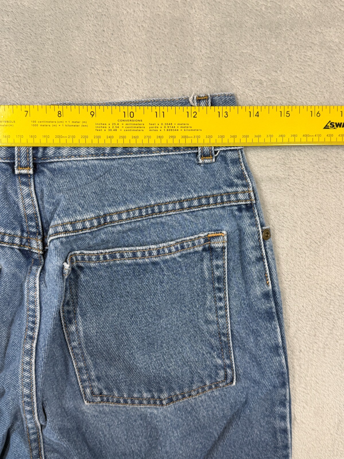 L.L. Bean Original Fit Straight Jeans Womens Sz 6 Reg Blue Denim 100% Cotton