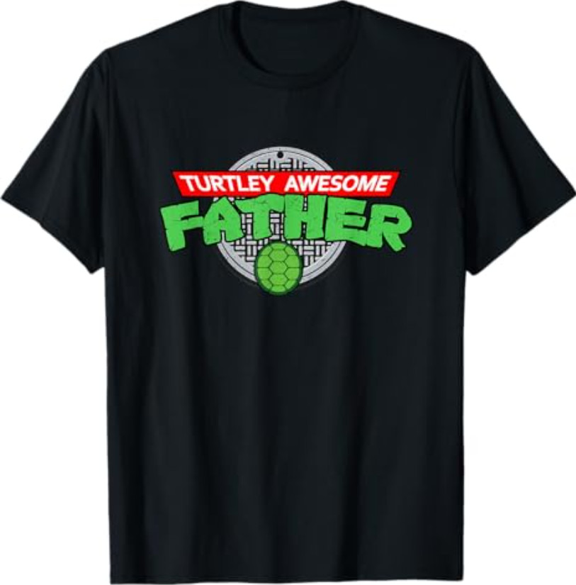 Turtley Awesome Father – Totally Cartoon Ninja Father’s Day T-Shirt
