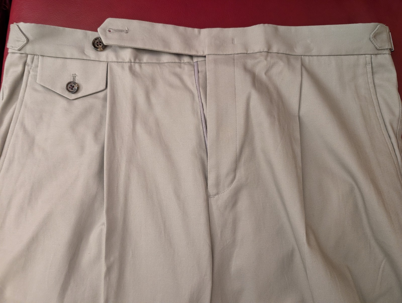 TASSO ELBA Men’s Grey Wood Pleated Tapered Classic Fit Stretch Pants, 36W x 32L