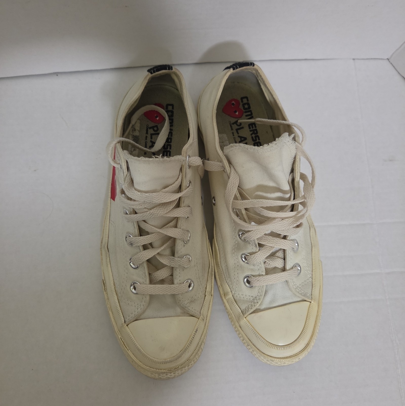 Converse CDG Comme des Garçons Play White Chuck Low M 8 W 10 Sneakers