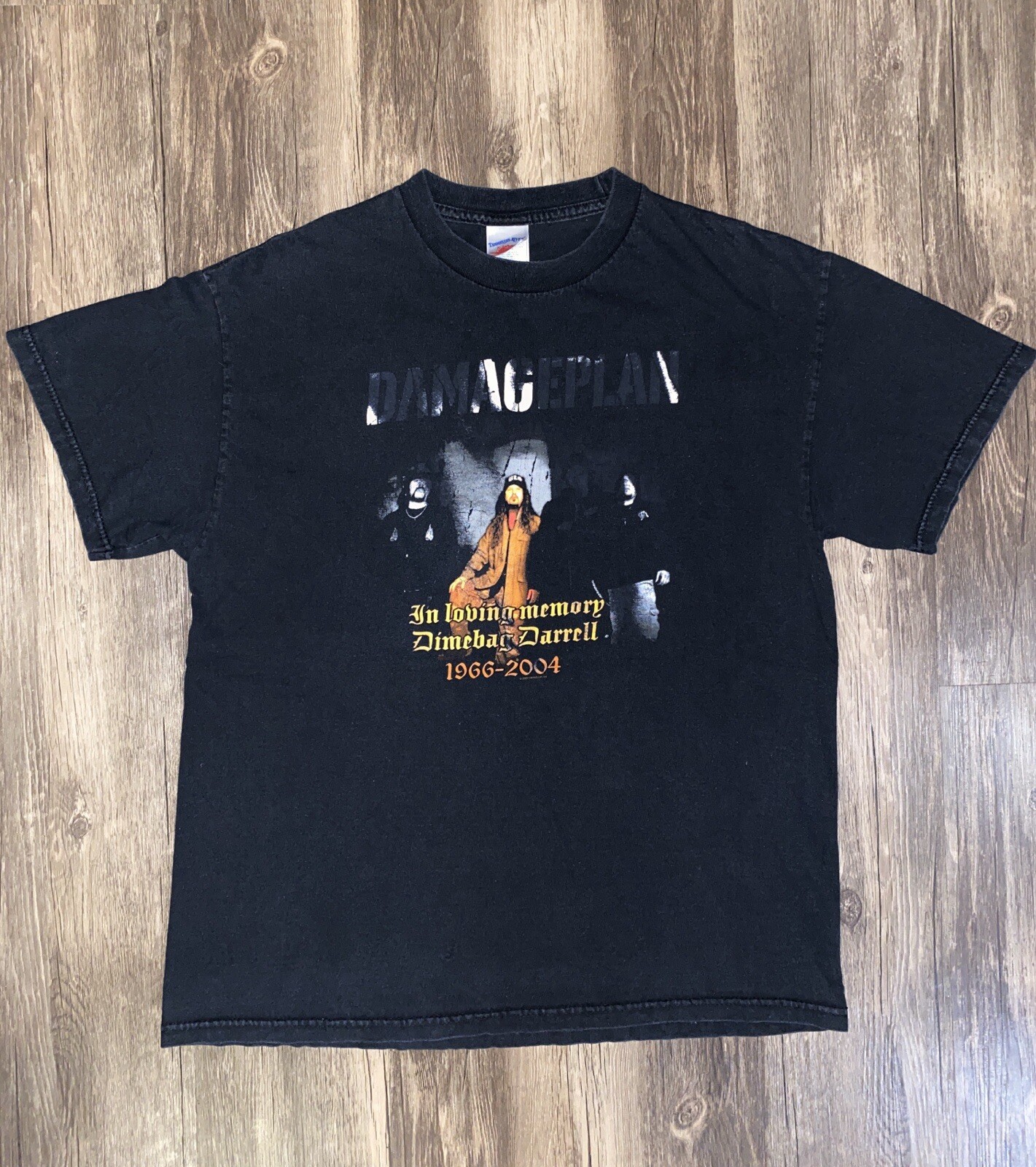 Vtg Dimebag Darrell Damage Plan 2005 Memorial Tribute Shirt Mens Large Pantera
