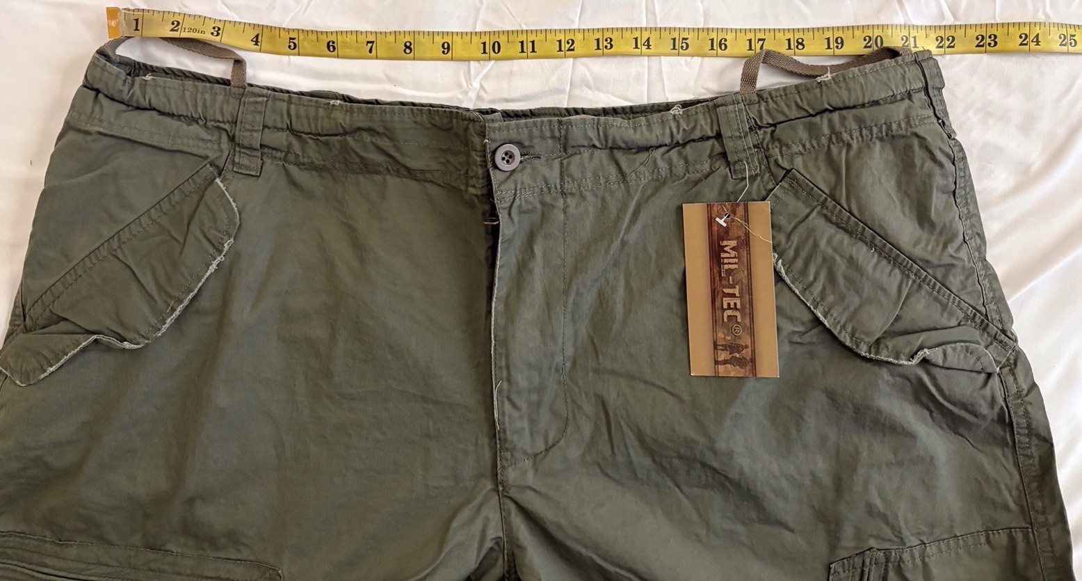 Military Mil-Tec Multi Pocket Tactic Cargo Pants OD Green 2XL 11502001 NWT Army