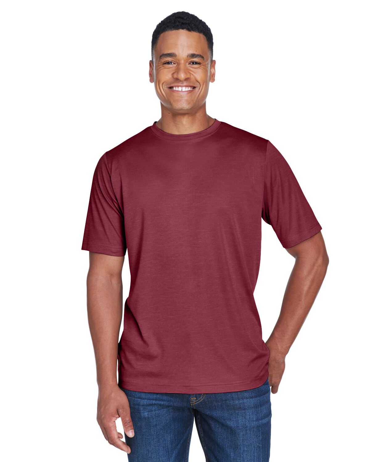 Team 365 Men’s Sonic 100% Polyester Heather Performance T-Shirt TT11H XS-4XL