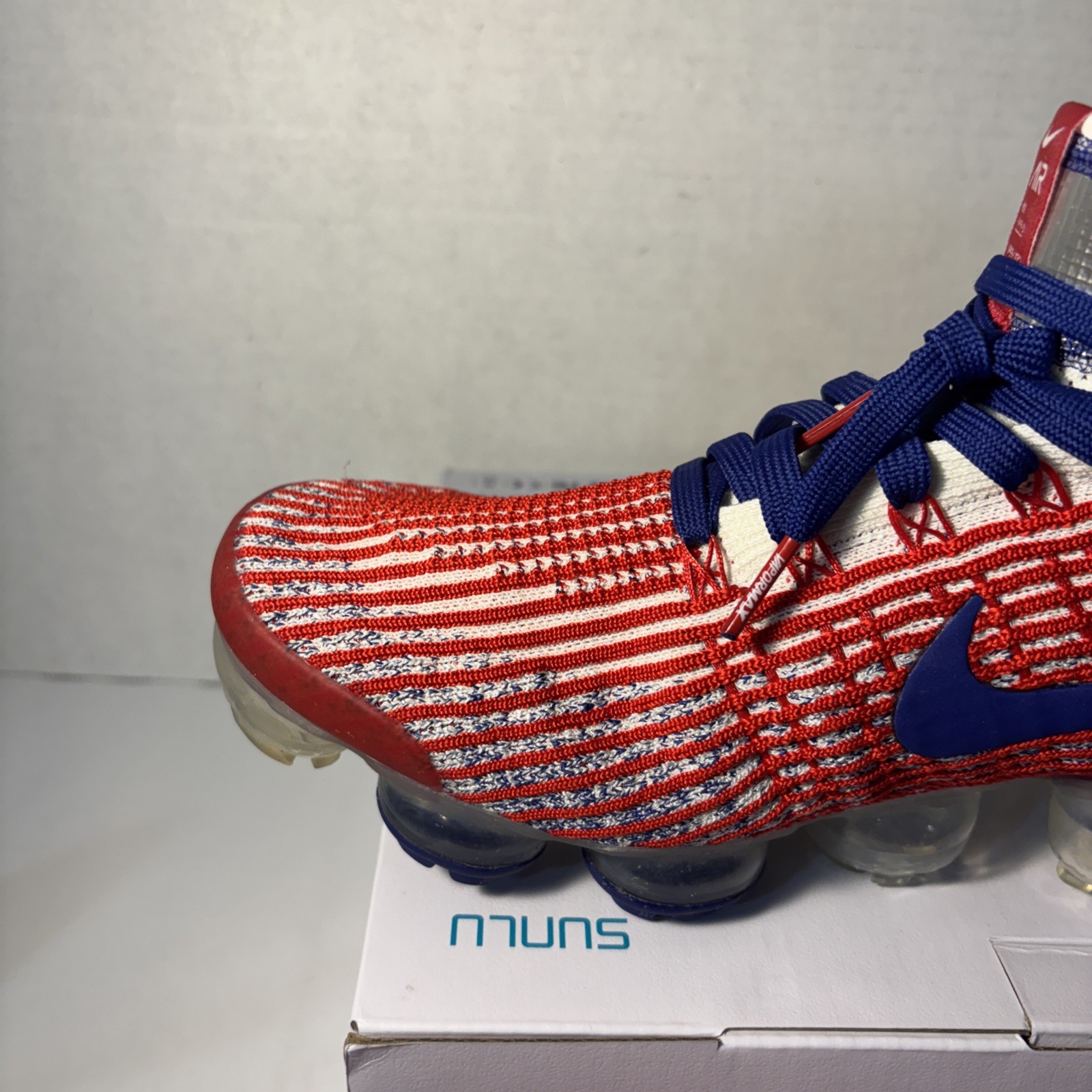 Nike Air Vapormax Flyknit 3.0 Team USA Running Shoes (CW5585-100) Men’s Size 12