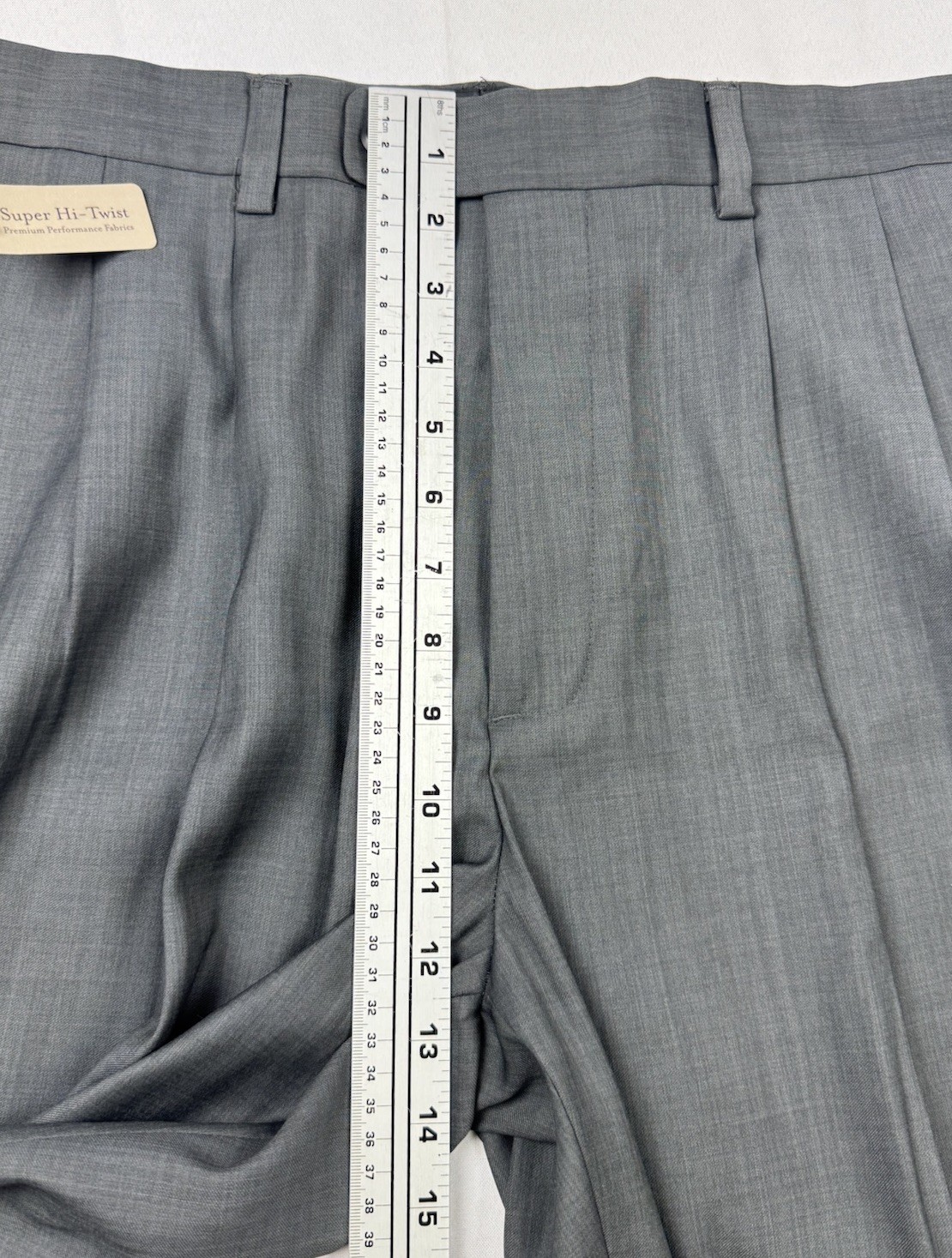 Covington Men’s Cool Ply 100s Formal Dress Pants 34×32 Pleated Super Hi-Twist