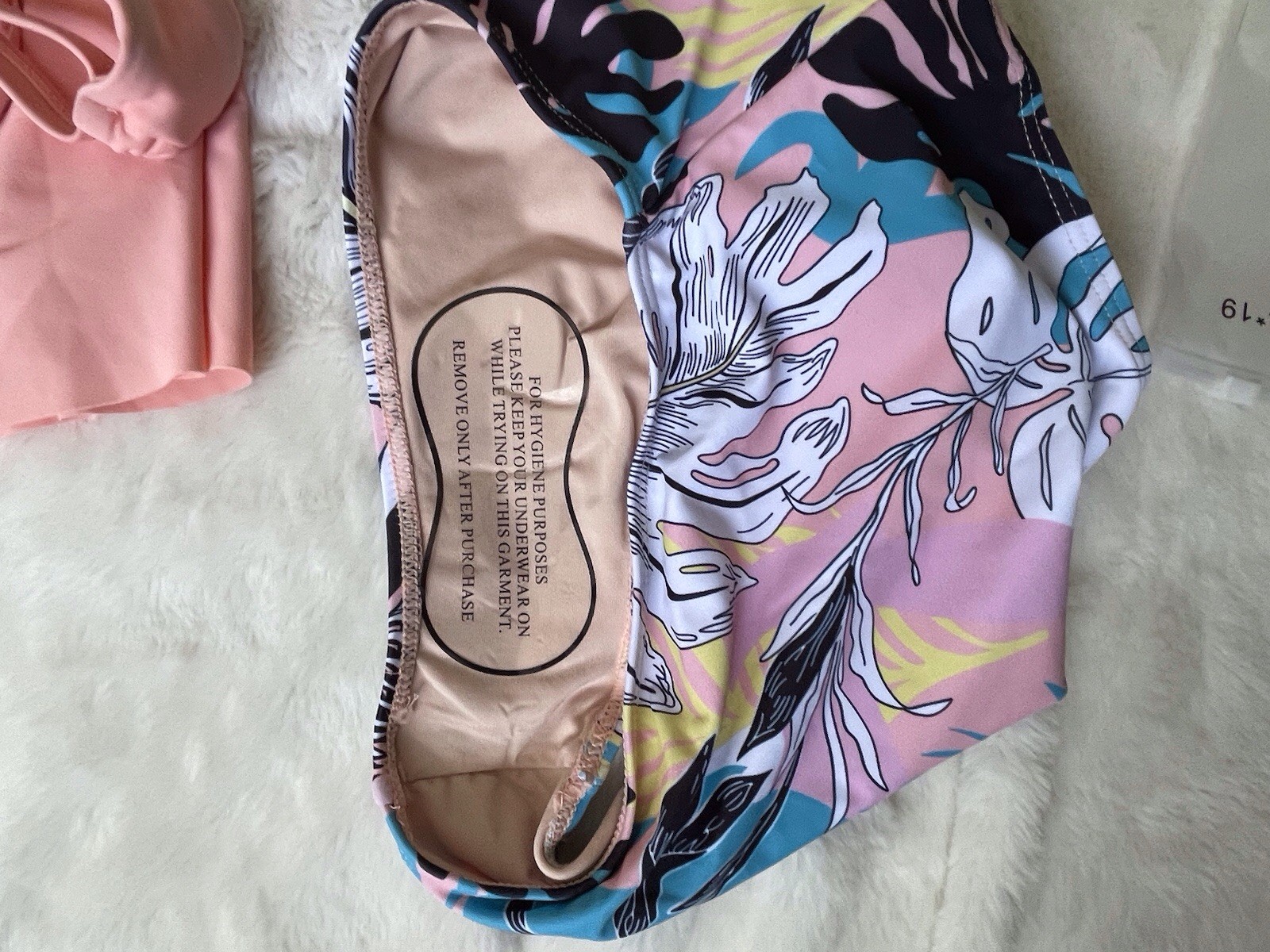 Women’s Floral Tankini with High Waisted Bikini Bottoms – Size S (8-10)