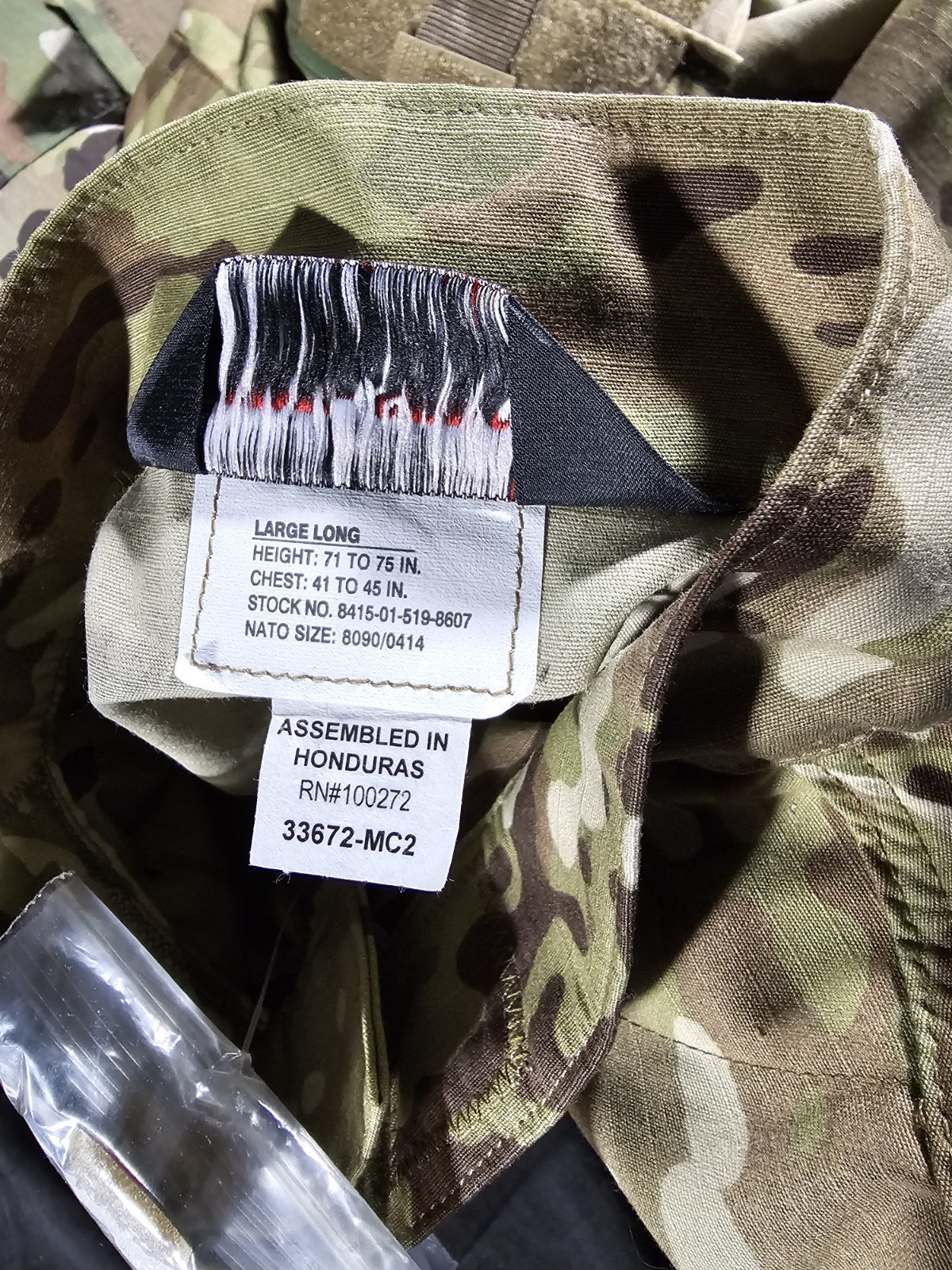Tru-Spec Mens Multicam Camouflage Tactical Response Uniform Shirt Large Long