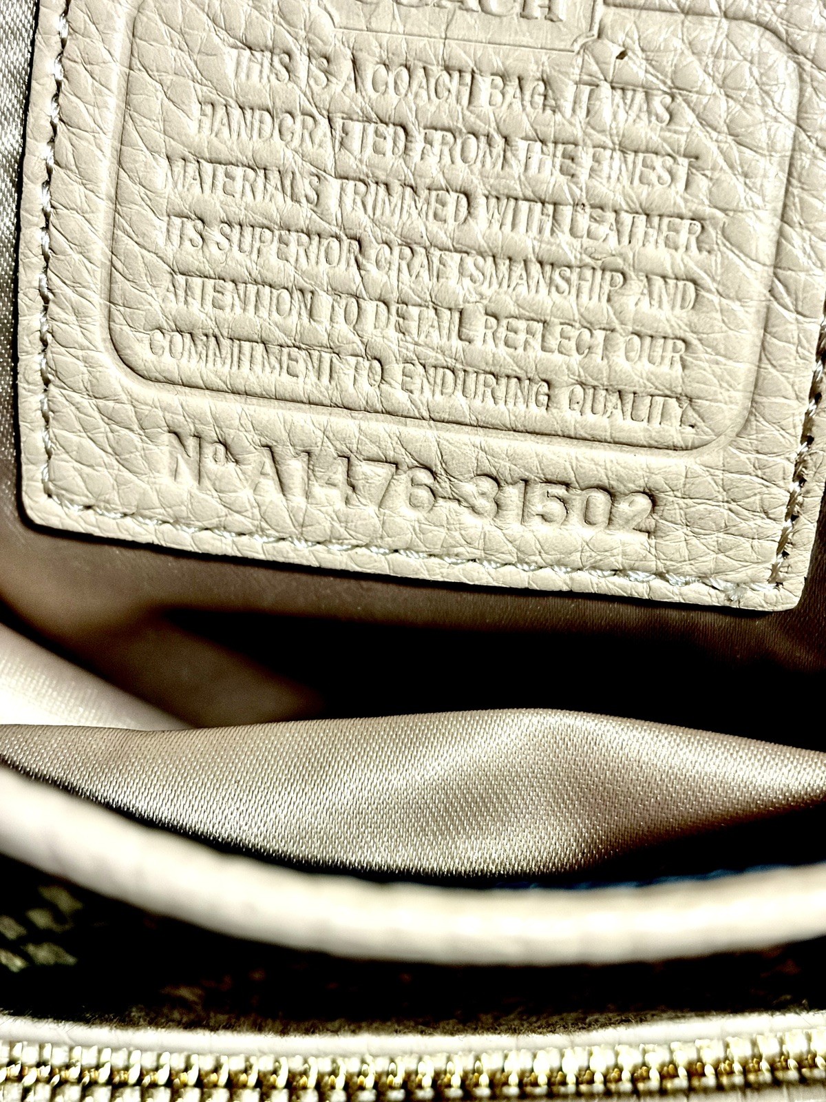 COACH Madison Python Phoebe EUC Bag