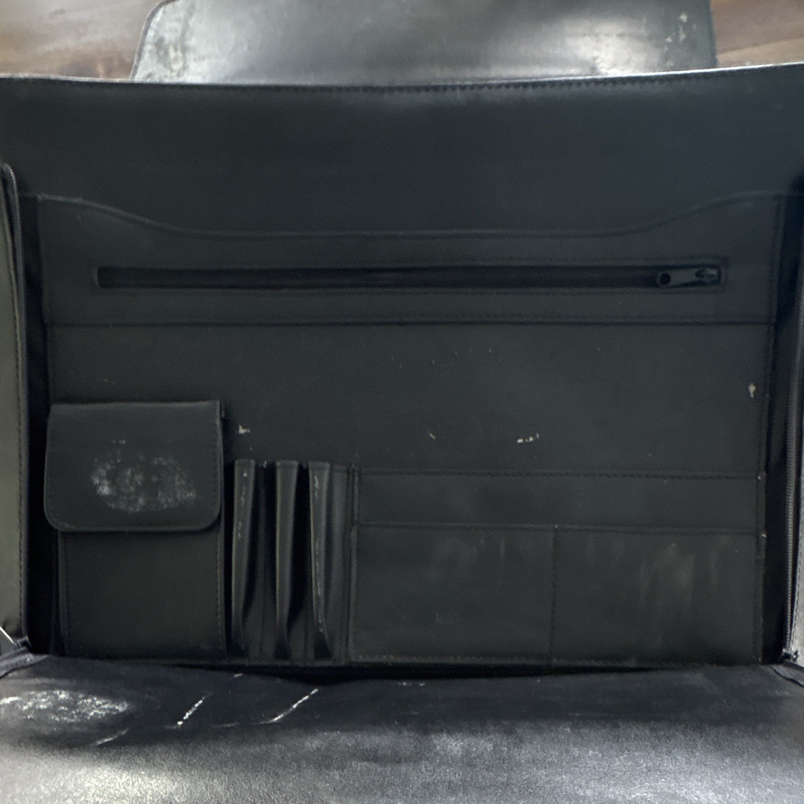Antler Black Men’s Briefcase/Document Case Top Handle Push Lock Solid