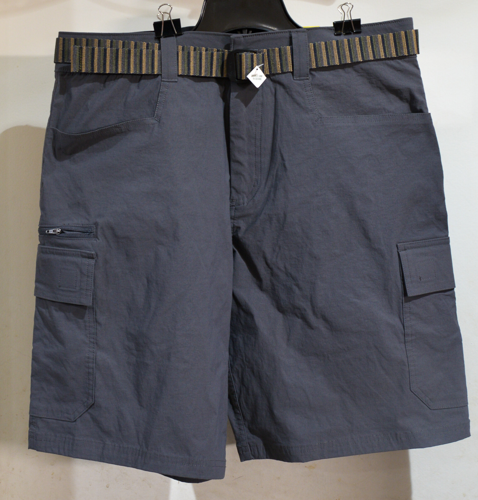 Men’s Orvis Tech Cargo Shorts TAN GRAY GREEN select size 32 34 36 38 40