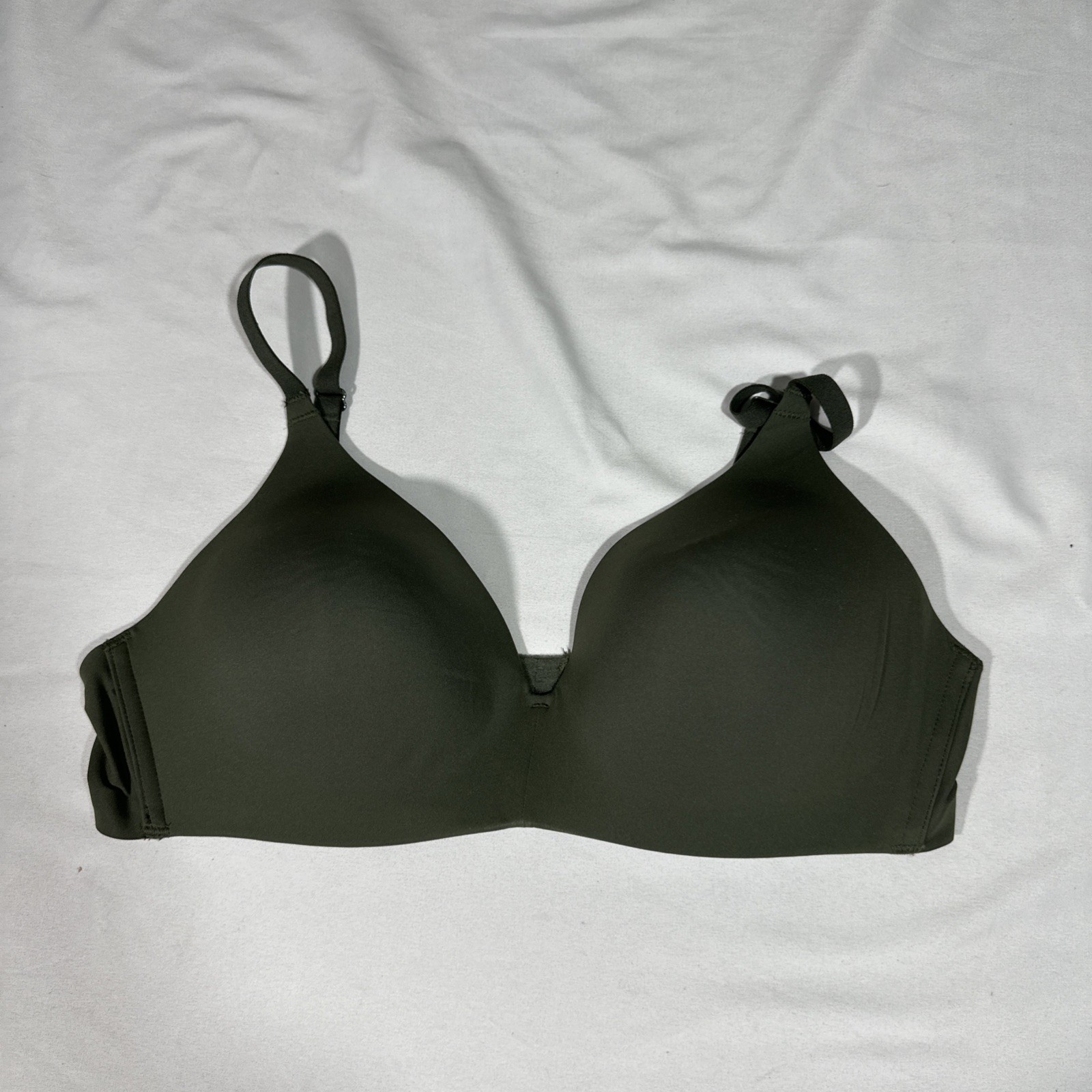 NEW $68 Wacoal [ 36C US ] How Perfect No-Wire Contour Bra in Green #U1785