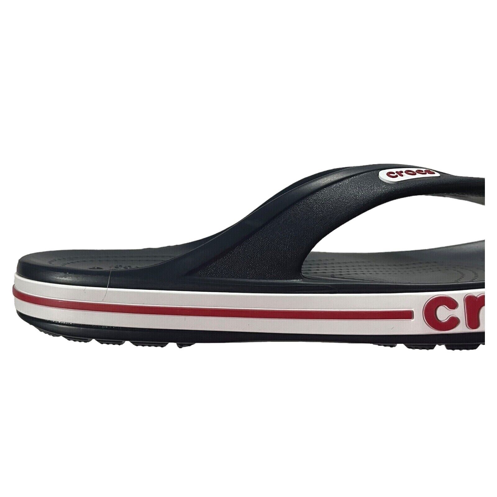 Crocs Bayaband Mens Flip Flop Sandal Sz 10 Navy Blue Water Friendly Lightweight
