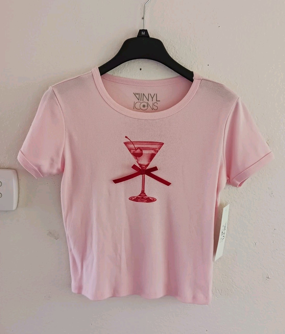 Women’s Print Martini Logo T-shirt Size M