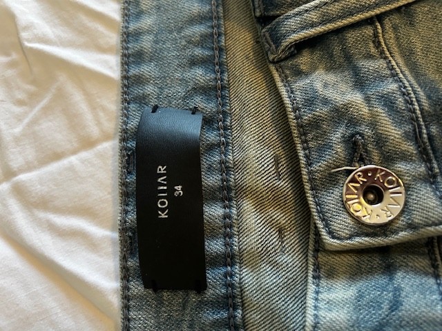 Kollar slim straight jeans men 34