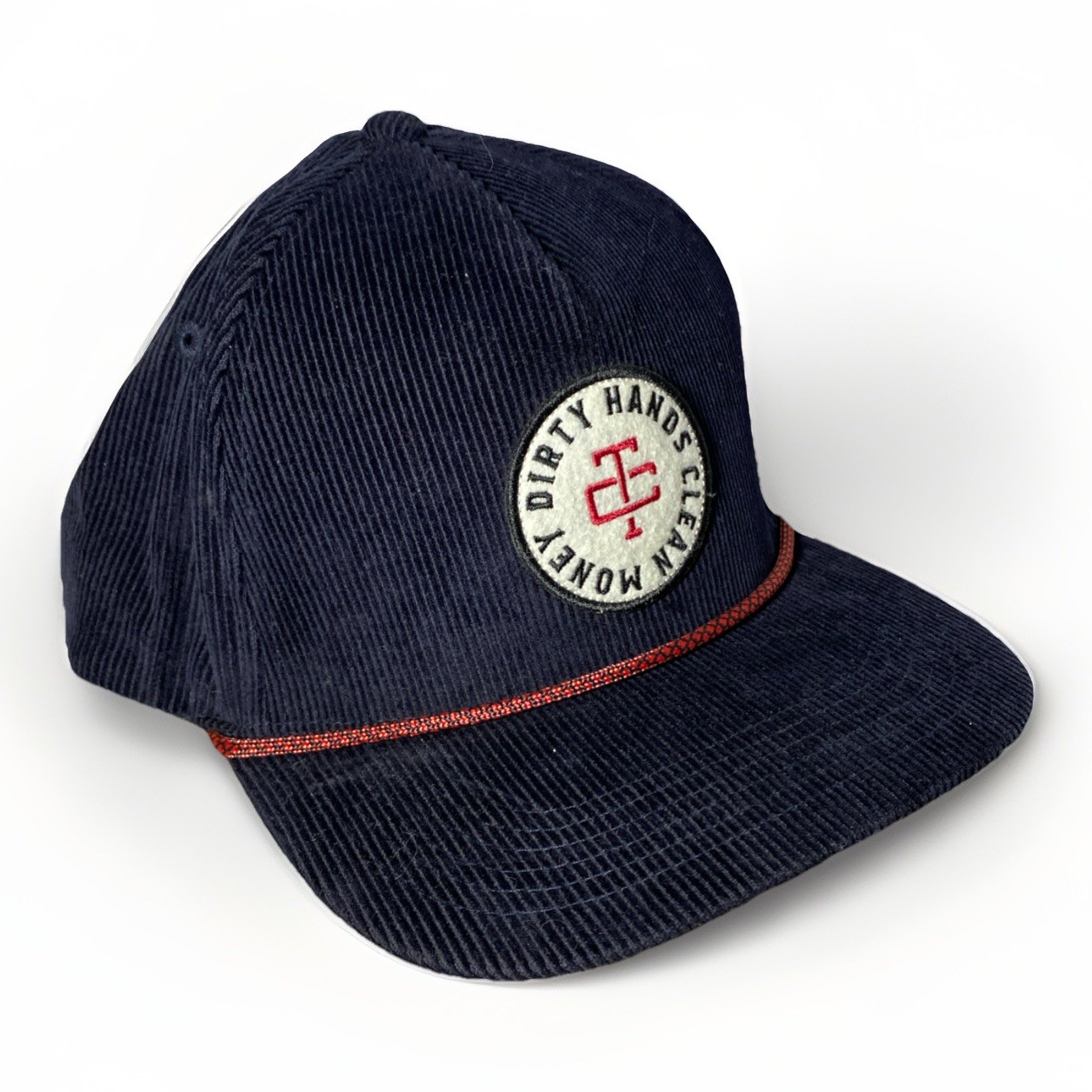 Troll Co DHCM Blue Corduroy Hat Snap Back Super Clean Blue Collar