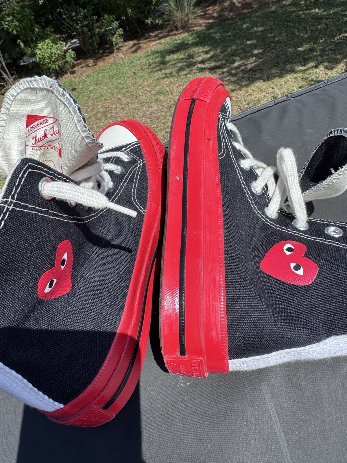 Converse x Comme des Garçons PLAY Chuck Taylor High Top W-6 M-4