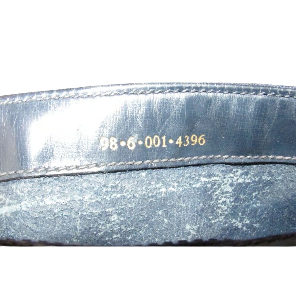 Gucci blue micro Guccissima 1955 horse-bit shoulder/crossbody