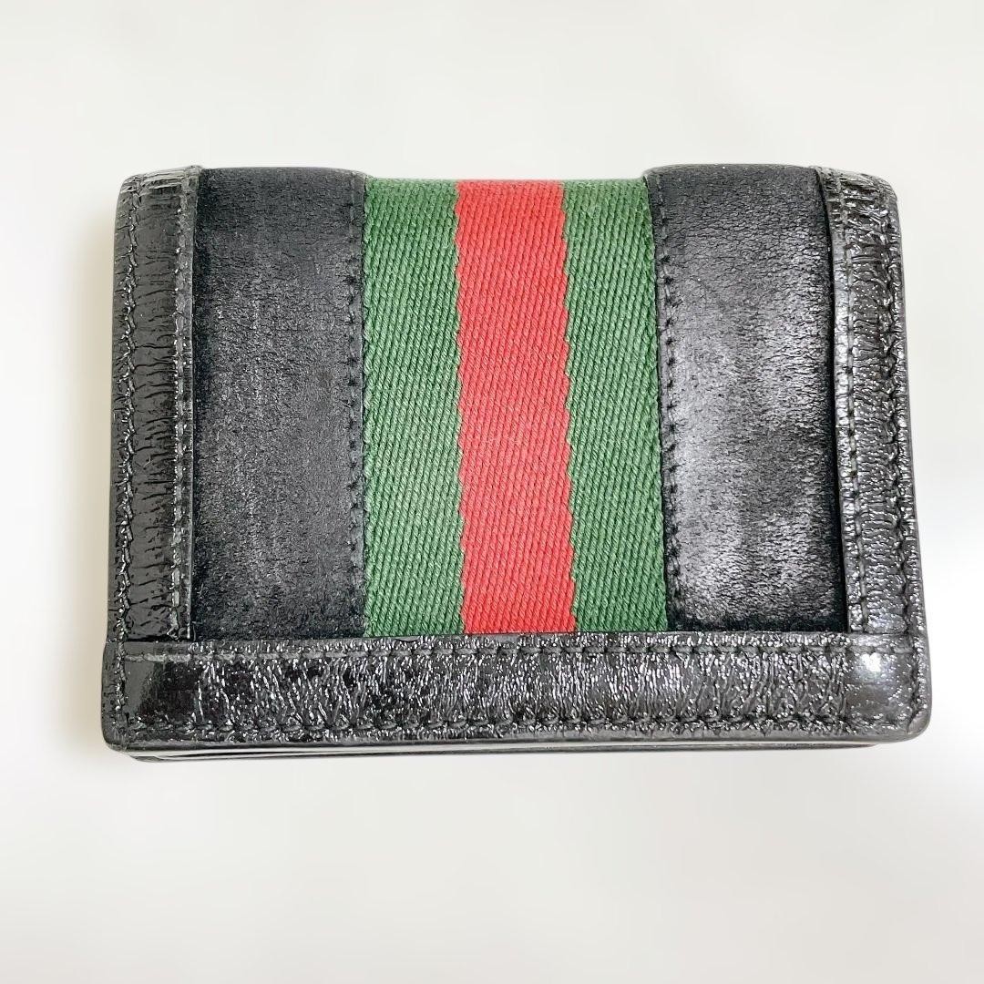 GUCCI Ophidia GG card case coin bifold wallet