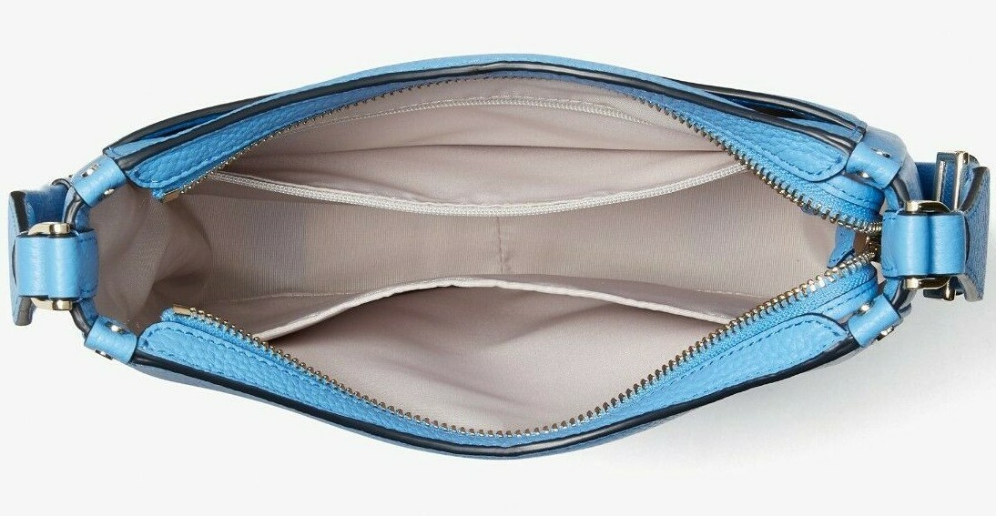 Kate Spade Roulette Messenger Bright Blue Leather Crossbody PXR00329 NWT $228 FS