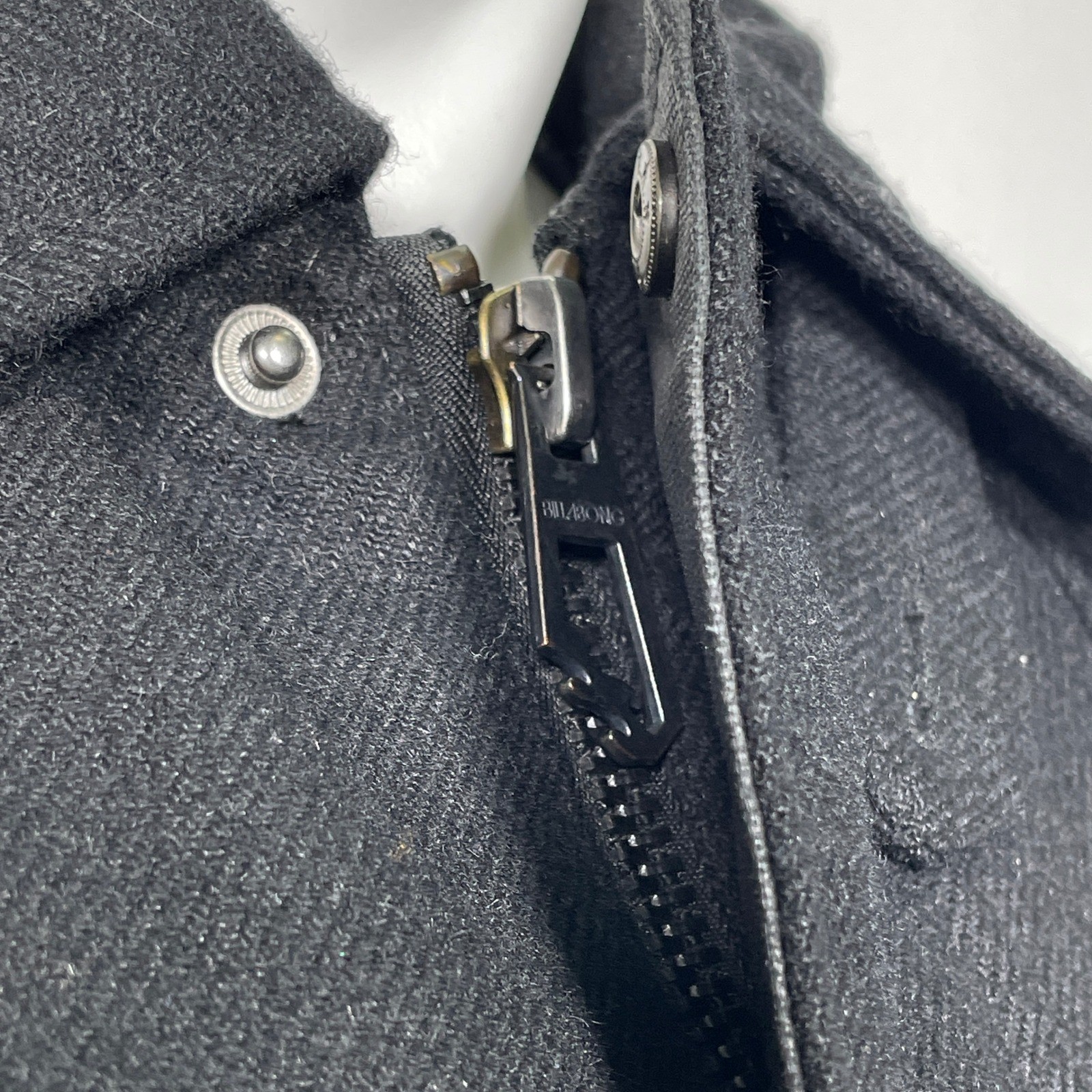 Billabong Black Wool Blend Toggle Duffle Coat Jacket Men’s XL