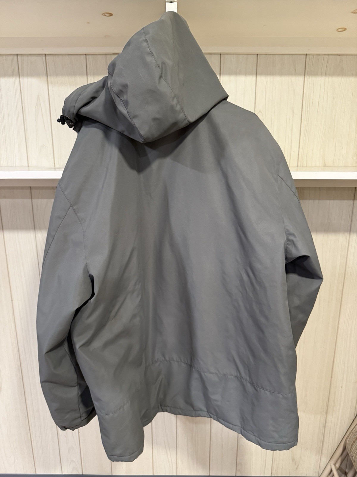 Weatherproof 3XL Men’s Warm Multi Layer Jacket with Hood Gray and Black