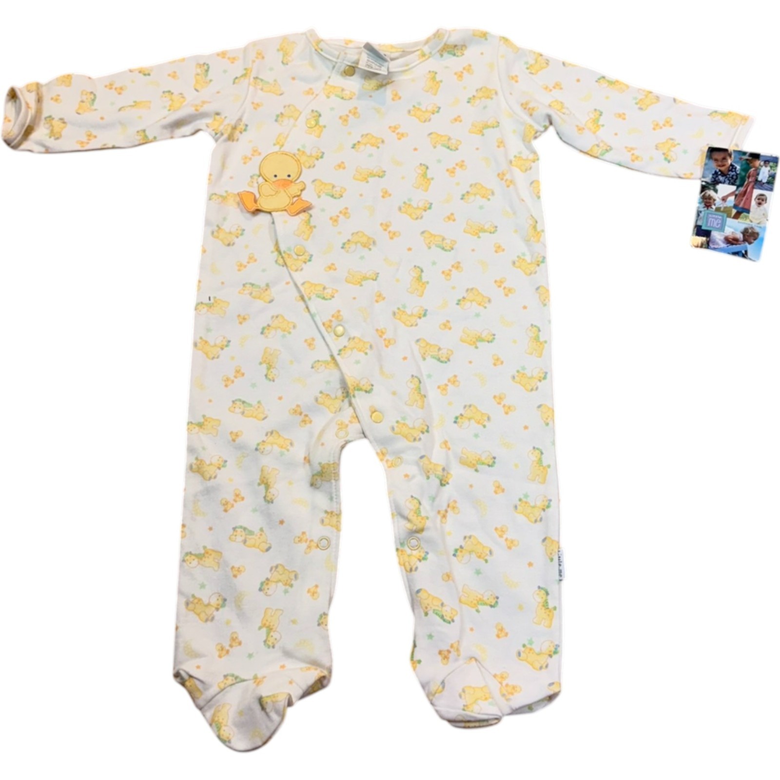 NEW Little Me Baby Girl Lullaby Dream in Yellow Print One Piece