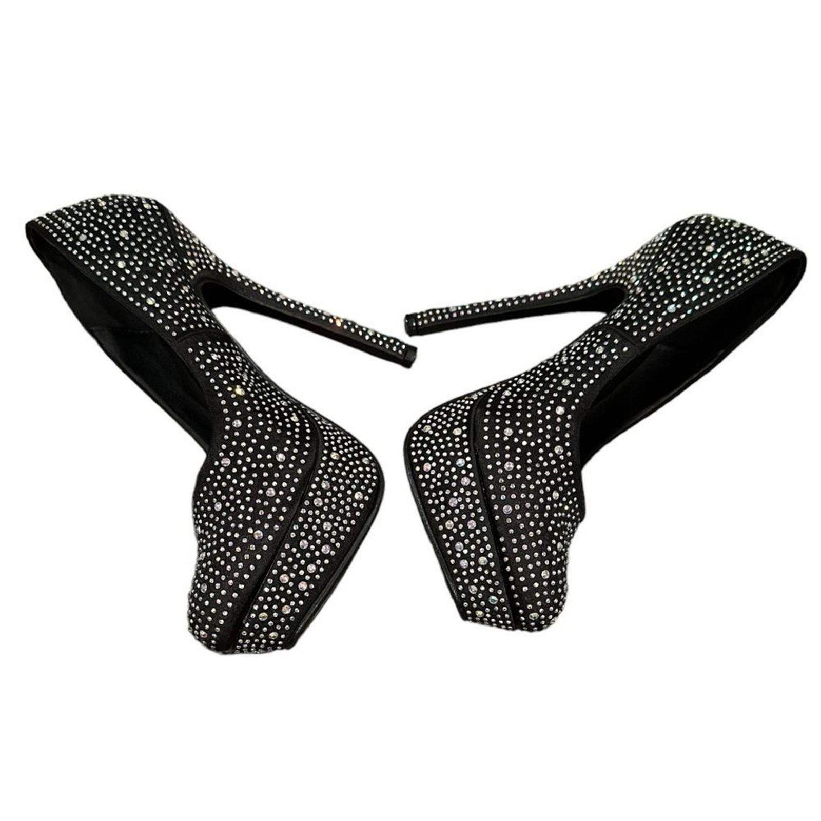 DELICACY DELUXY PLATFORM STILETTO BLING SHOES 6.5