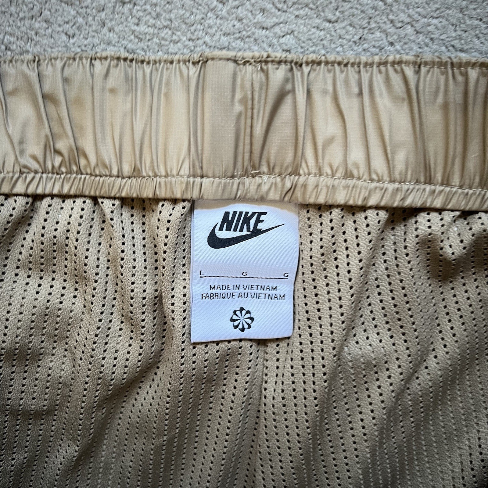 Nike Pants Mens Large Brown ADV Atheltic Swoosh Tech Cargo Lined Woven Joggers