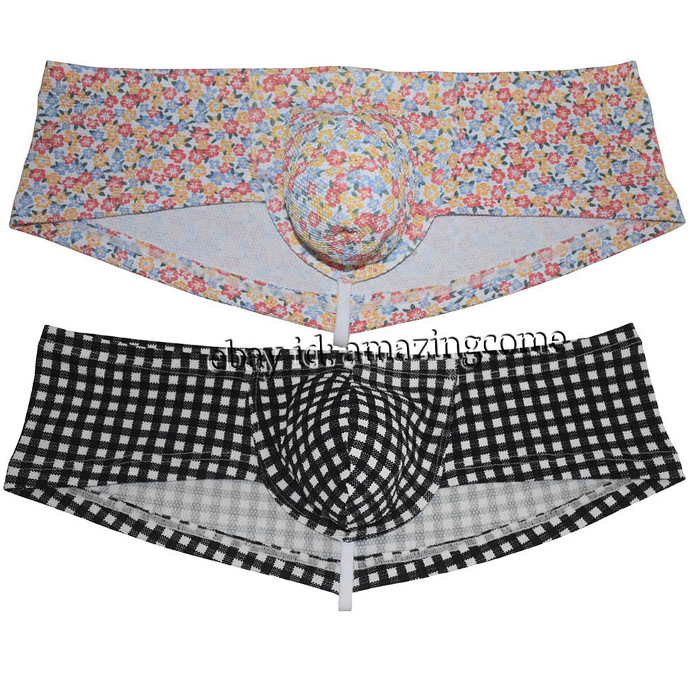 Men Bubble Knitted Fabric Thong Boxers Underwear Soft & Elastic & Cheeky Briefs