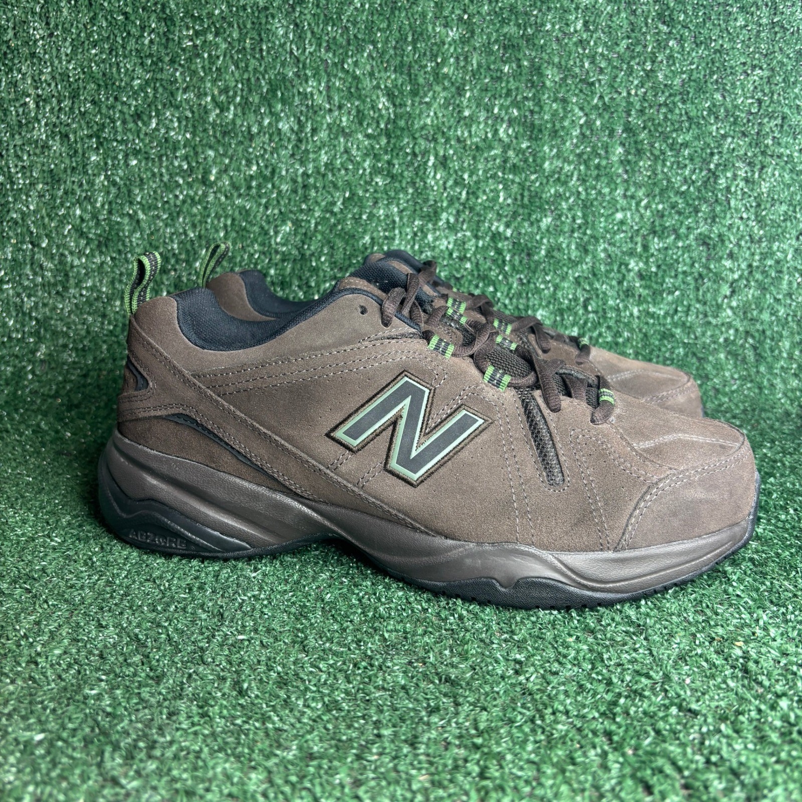 NEW New Balance MX608V4O Suede ABZORB Training Shoe Brown Men Sz 9 4E Extra Wide