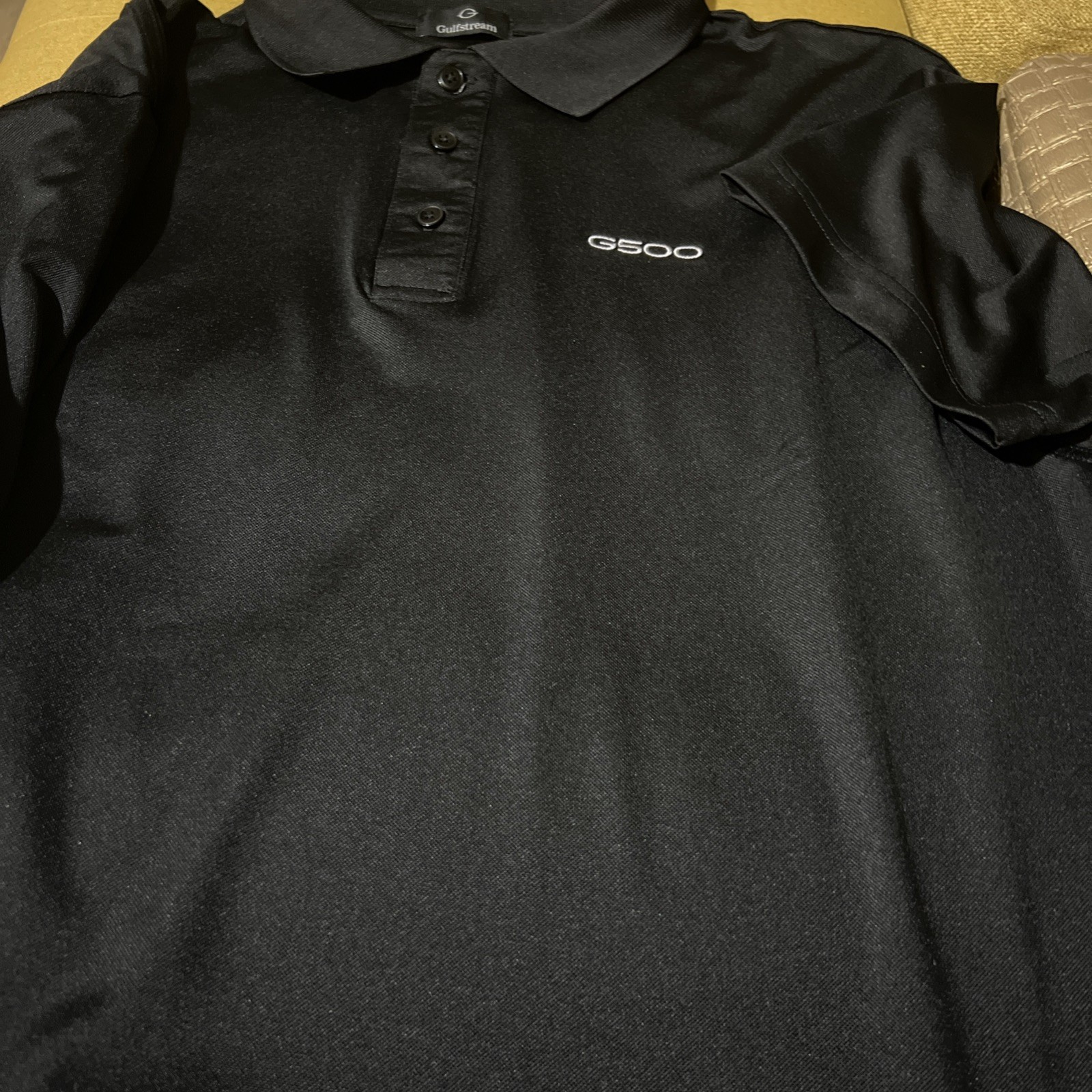 Aerospace G500 Shirt Polo Jet Gulfstream Men’s XL,2XL Black Logo Free Gift 🎁