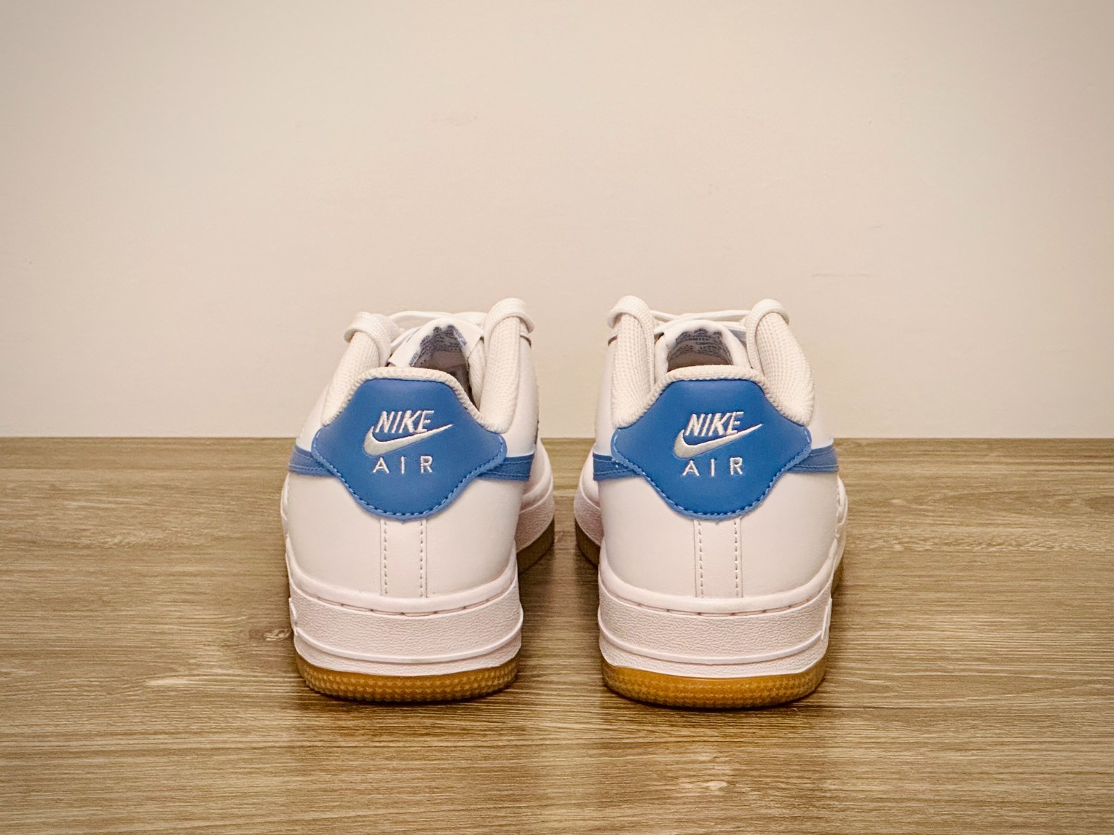 Nike Air Force 1 White/Blue Beyond/Gum – Size 5.5 Youth / 7 Women