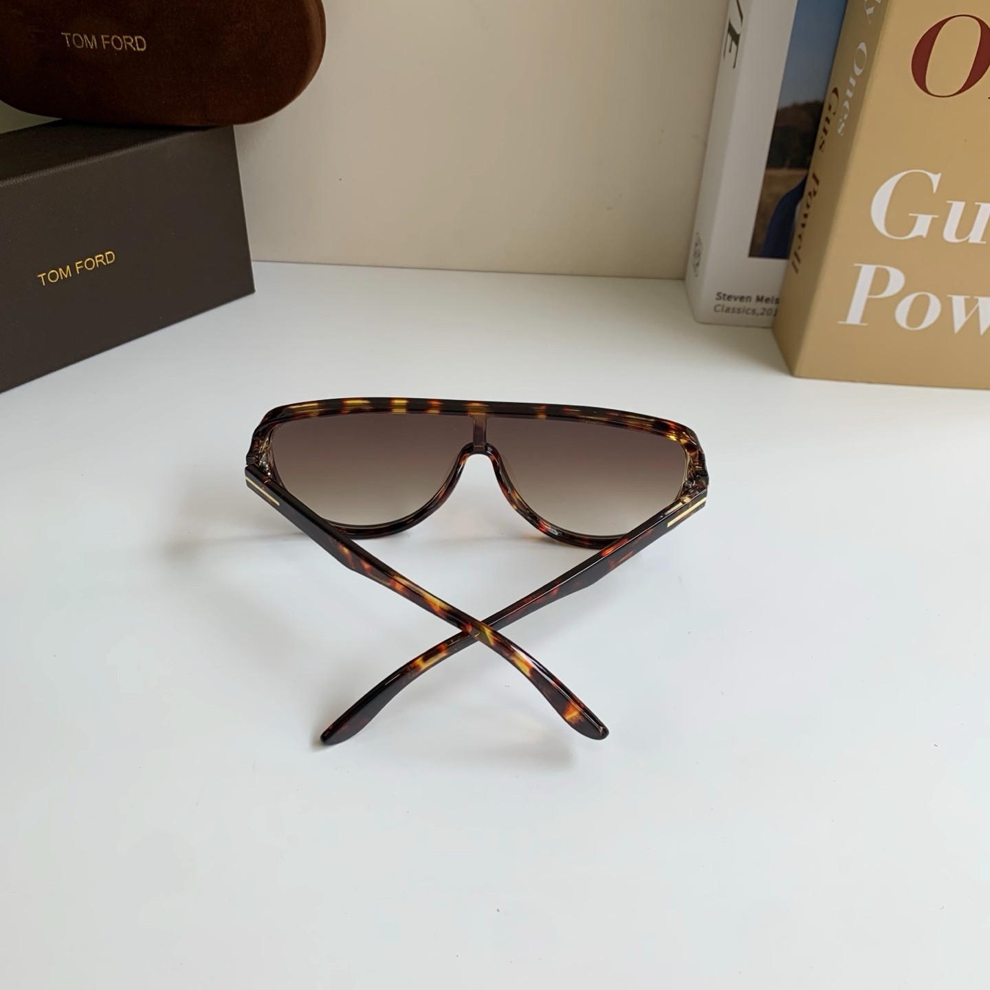 Gucci GG1142S Metal Sunglasses Gold Frame Purple Gradient Lens 56-19-145
