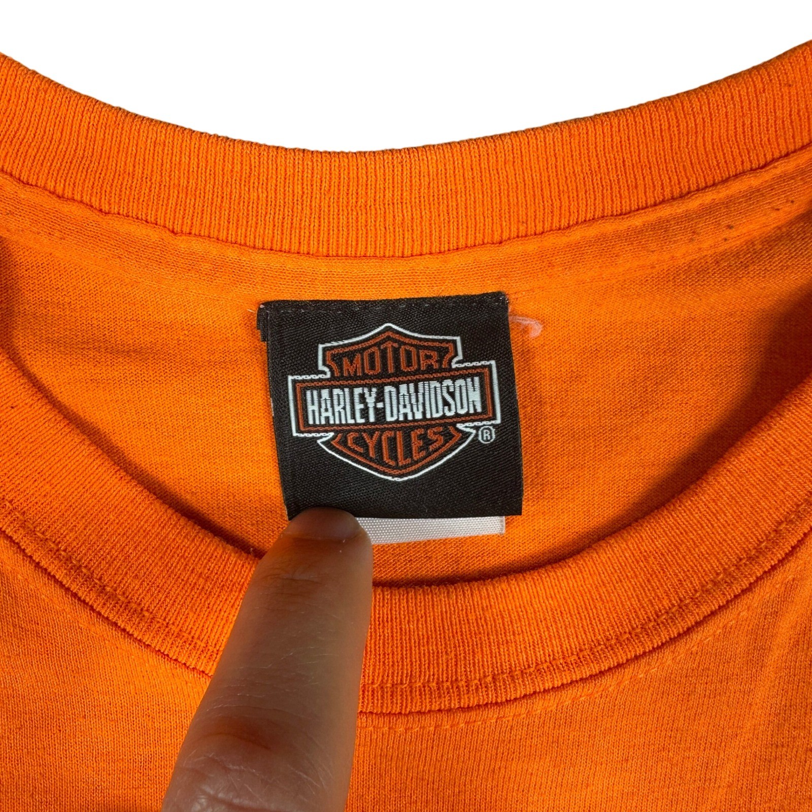 Harley-Davidson Ride To Freedom 2014 Quantico VA Orange Graphic T-Shirt Mens XL