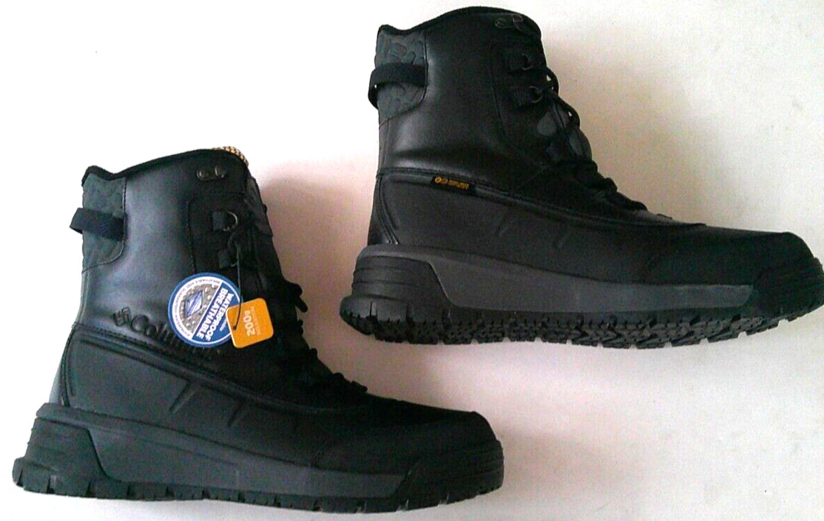 Columbia Bugaboot Celsius 200G Omni Heat Waterproof man black shoes Brand New
