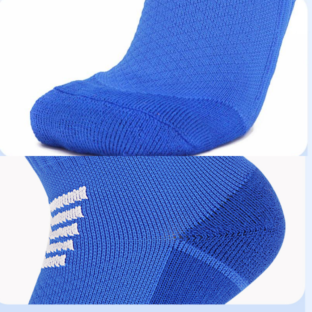 Men Knee High Sport Socks Anti Slip Athletic Casual Stockings Football Striped