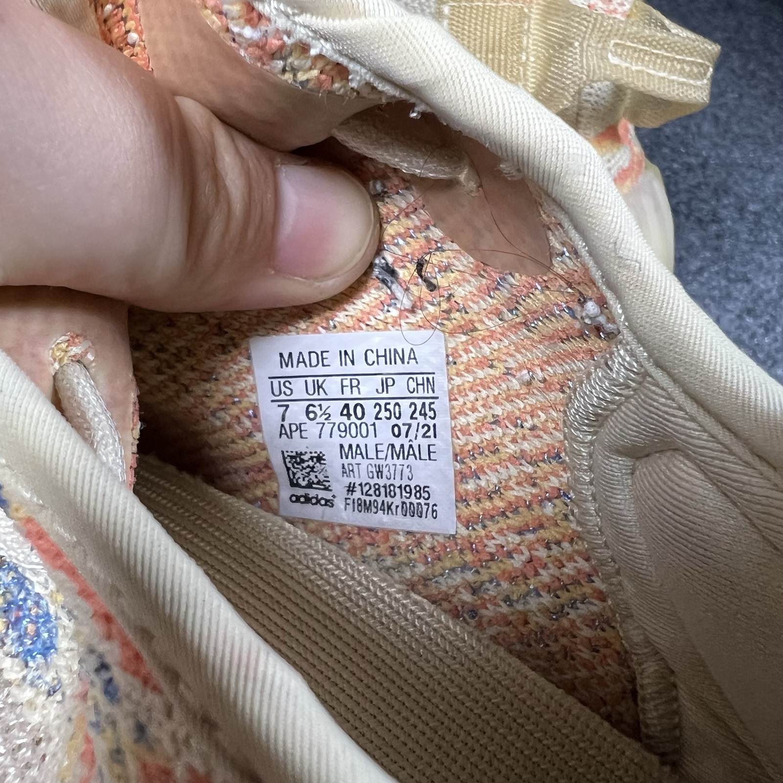 Adidas Yeezy Boost 350 V2 MX Oat GW3773 Mens Size 7 Primeknit Boost Sneakers