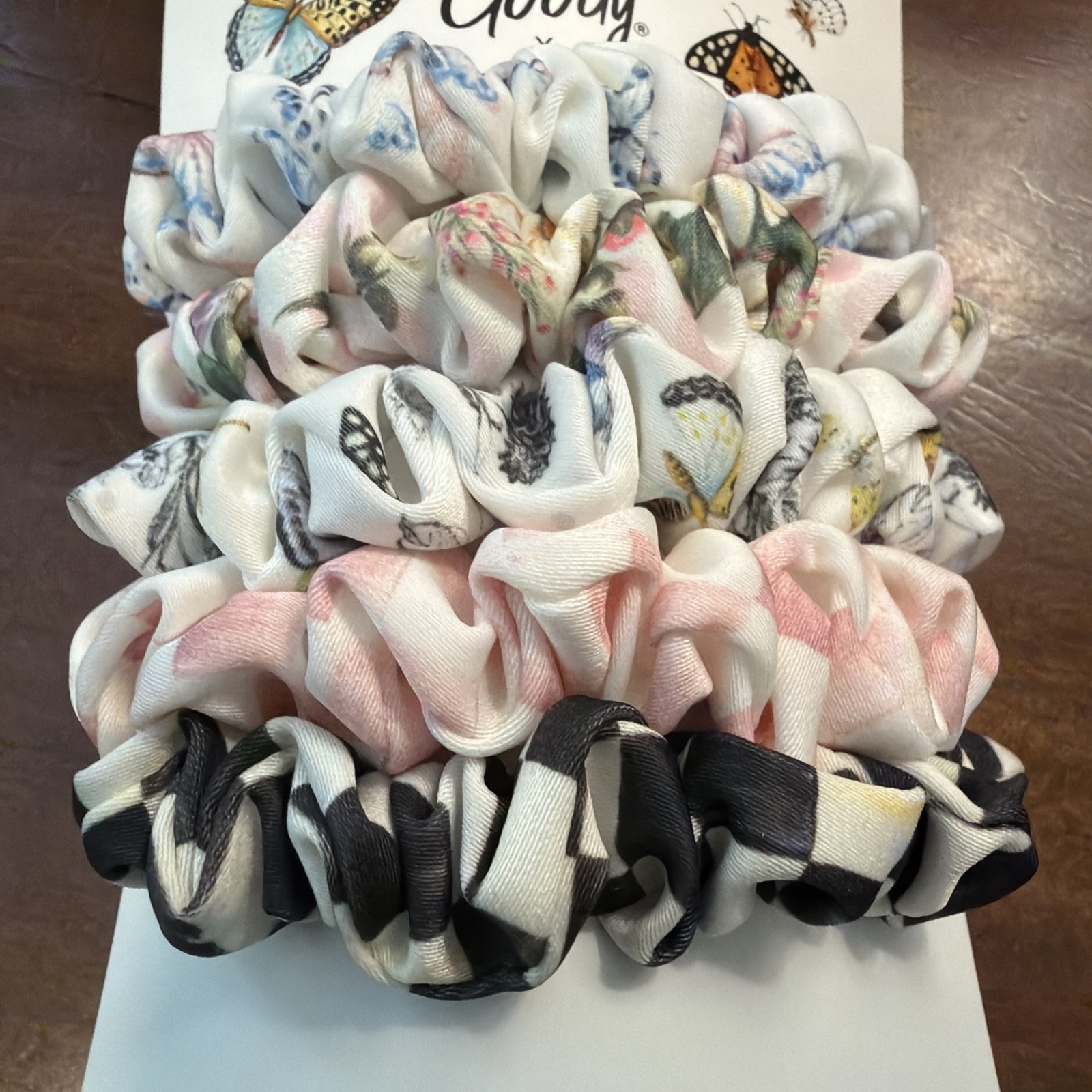 Goody x MacKenzie Childs Satin Scrunchies 5 Pack