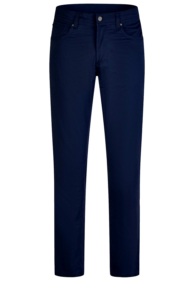 BRUHL® YORK SUMMER COTTON STRETCH TROUSERS/DARK MARINE – 40/32 EXPRESS DELIVERY