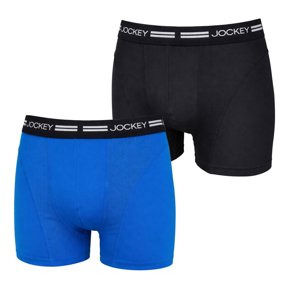 Jockey Men’s Pack of 2 Sport Athletic Microfibre Trunks 19902928 (439) S