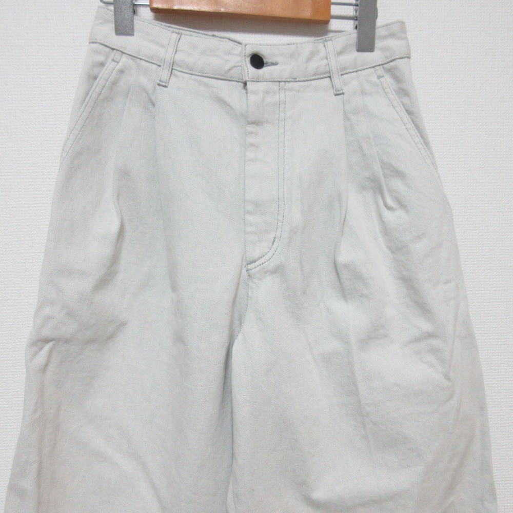 24SS KALLMEYER Deep Pocket Wide Denim Pants 24030923000110 W2 White Women USED