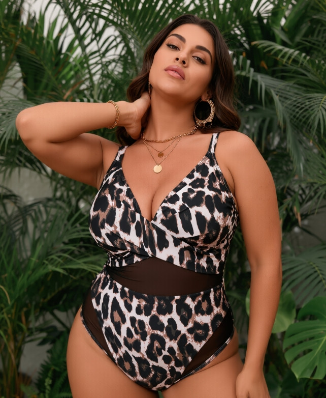 Women’s One Piece Swimwear V Neck Tummy Control Beach Bathing Suit
