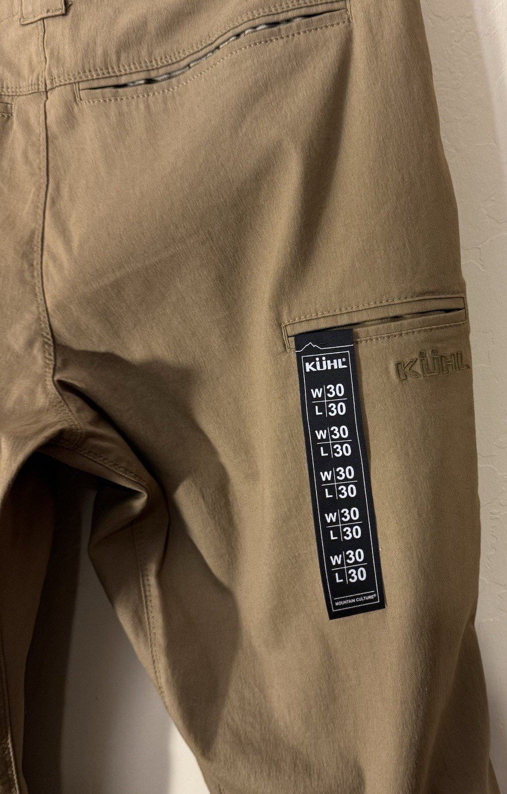 KUHL Pants Men 30×30 Resistor Lite Chino Klassik Fit Stretch Travel Hiking NEW