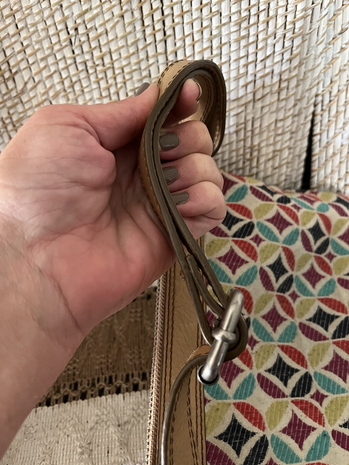 FOSSIL Maddox Shoulder Bag Or Crossbody, Turn Lock Front Zip Closure, Colorful